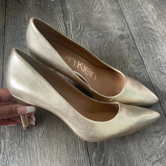 Calvin Klein Shoes - Gold Calvin Klein heels